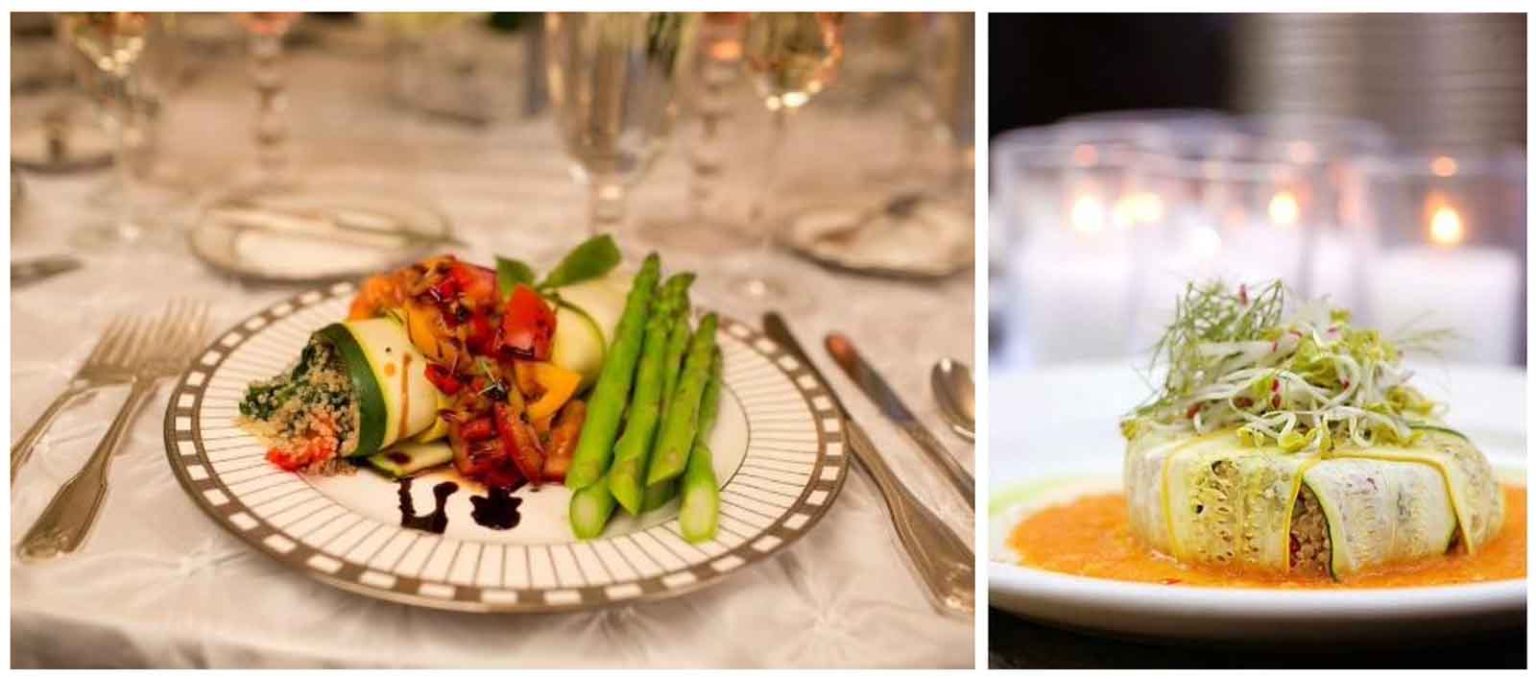 Plated Dinner Green Cart Catering